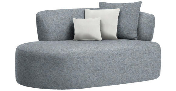 RÉCAMIERE  in Chenille Beige, Graubraun  - Beige/Graubraun, MODERN, Kunststoff/Textil (166/86/105cm) - Hom`in