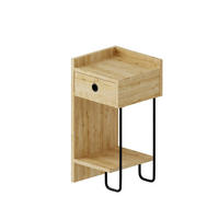 KINDER-NACHTTISCH - Eichefarben, Design, Holzwerkstoff/Metall (32/30/61cm) - Livetastic