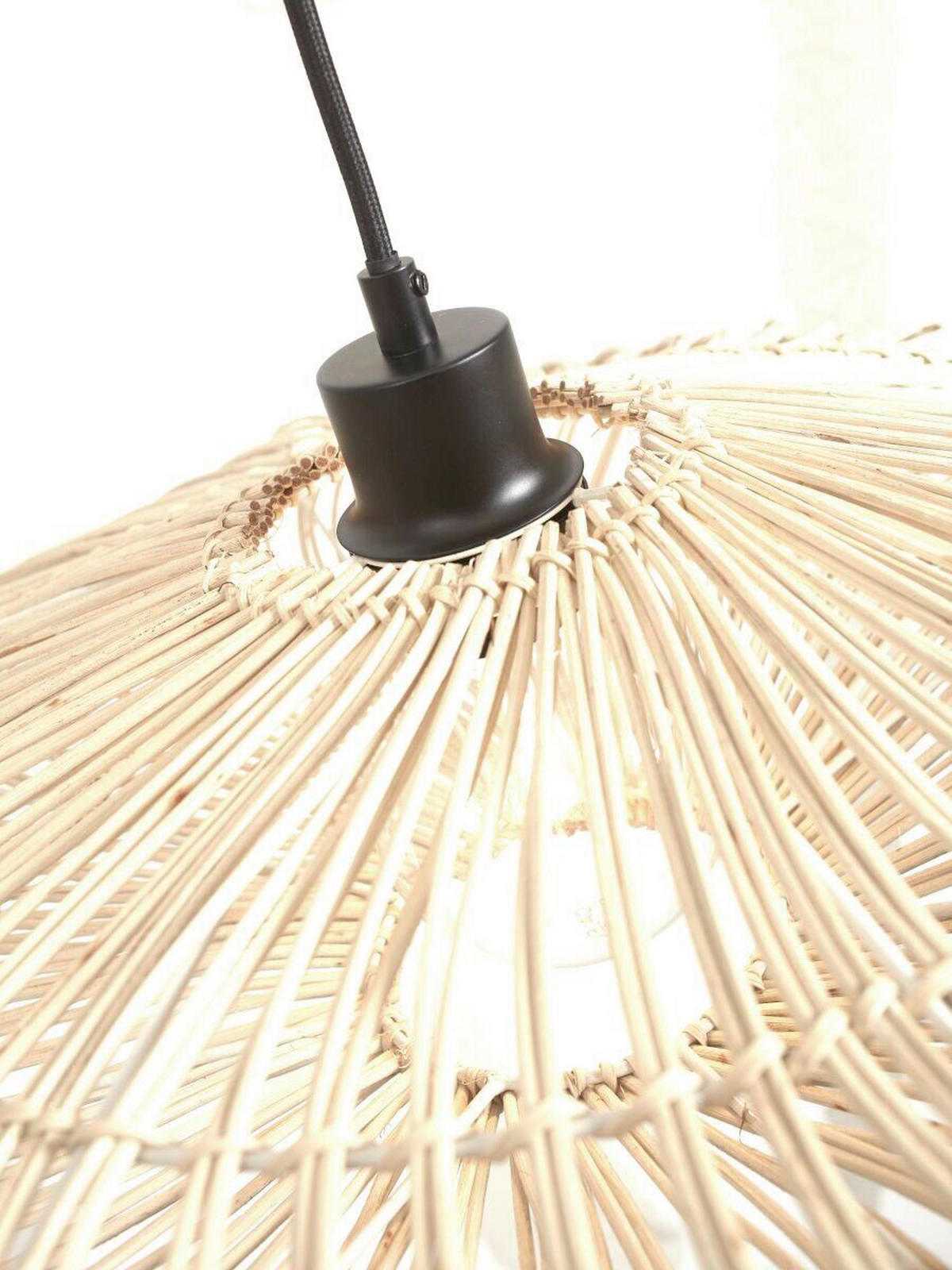 STOJACÍ LAMPA, 73/55/176 cm - bílá, Trend, přírodní materiály (73/55/176cm) - Good & Mojo