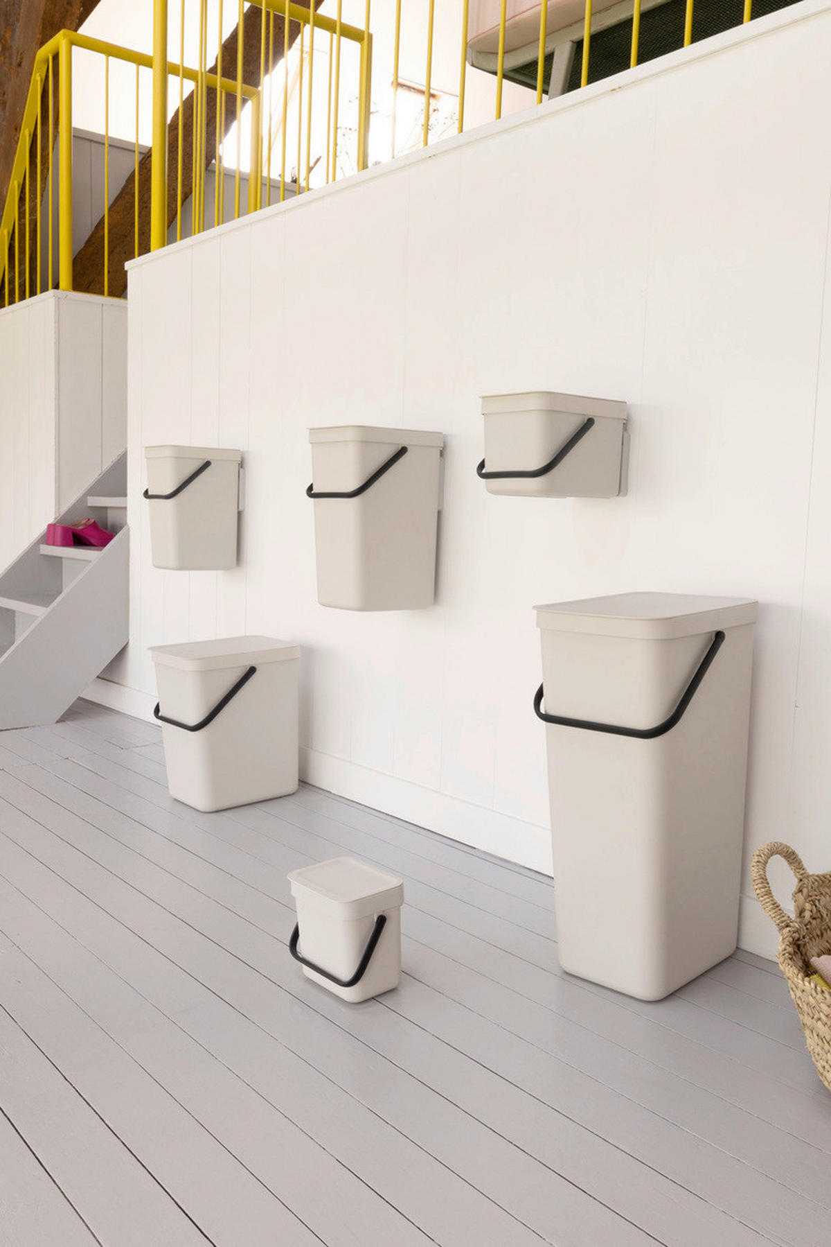 ODPADKOVÝ KOŠ  12 l - béžová, Basics, plast (24,9/35,10cm) - Brabantia