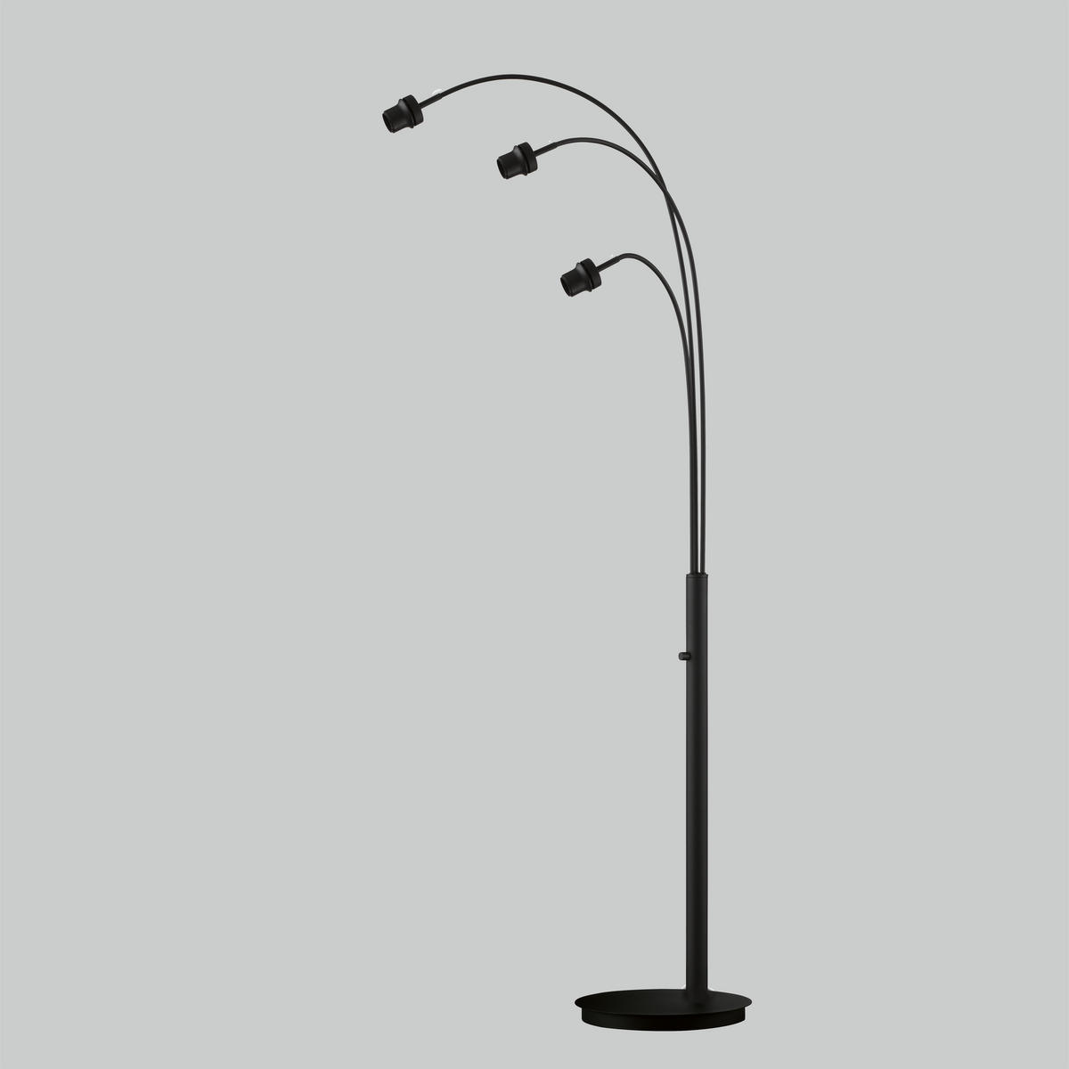 STEHLEUCHTE - Schwarz, Basics, Metall (50/190cm) - Fischer & Honsel