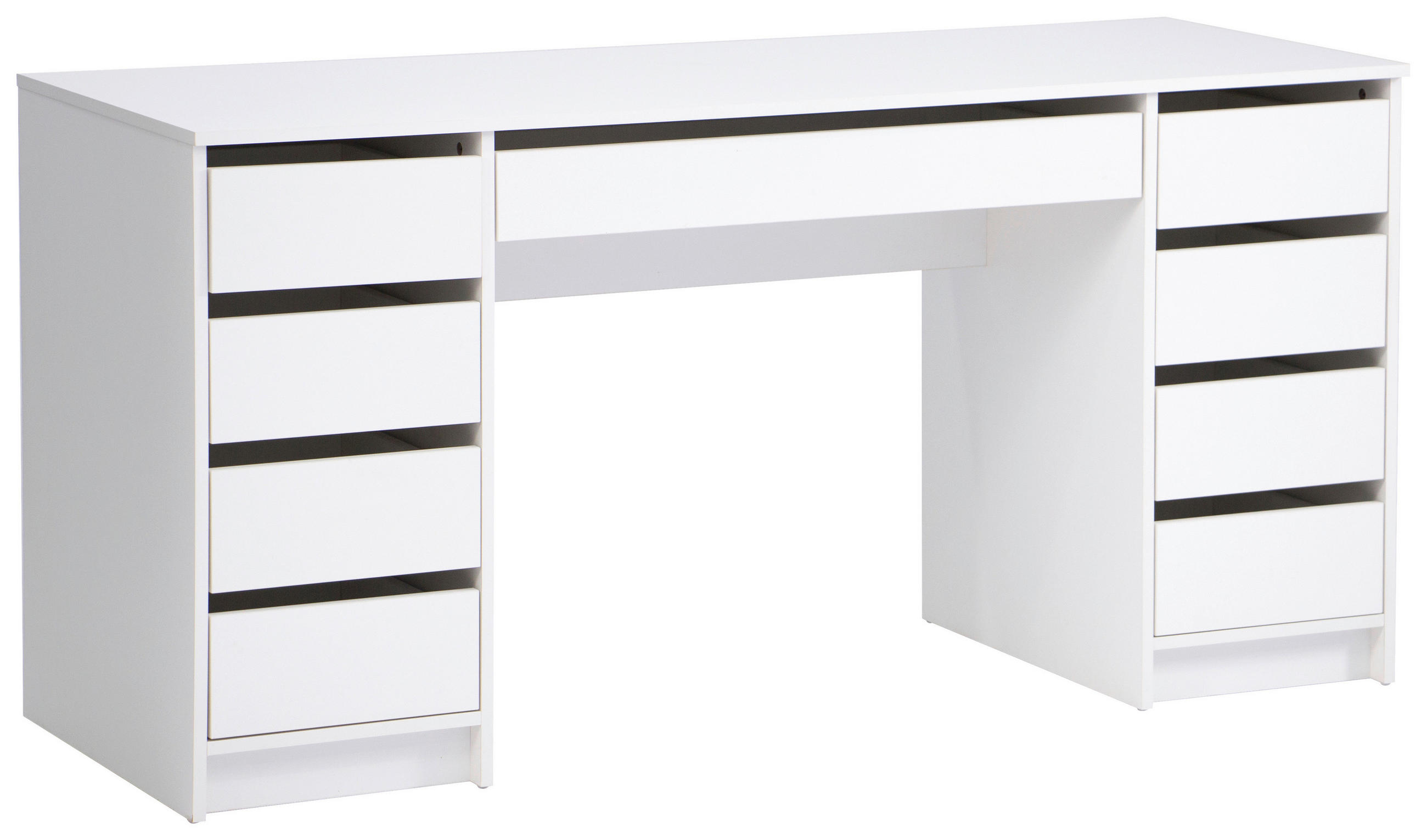 SCHREIBTISCH  Weiss  - Weiss, Modern, Holzwerkstoff (153.5/76/55cm) - MID.YOU