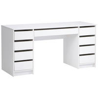 SCHREIBTISCH  Weiss  - Weiss, Modern, Holzwerkstoff (153.5/76/55cm) - MID.YOU