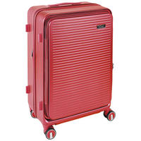 REISEKOFFER Weinrot  - Weinrot, Design, Kunststoff/Textil (43/66/28cm) - Novel