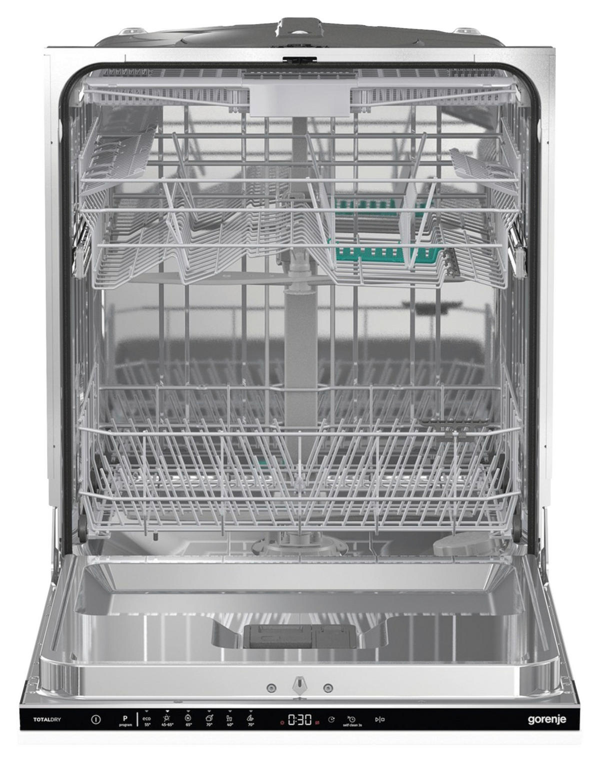 GESCHIRRSPÜLER GV643D90  - Schwarz/Weiß, Basics, Metall (59,8/81,5/55,5cm) - Gorenje