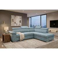 GARNITURA ZA DNEVNU SOBU siva  - siva, Moderno, drvo/tekstil (270/208cm) - Hom`in