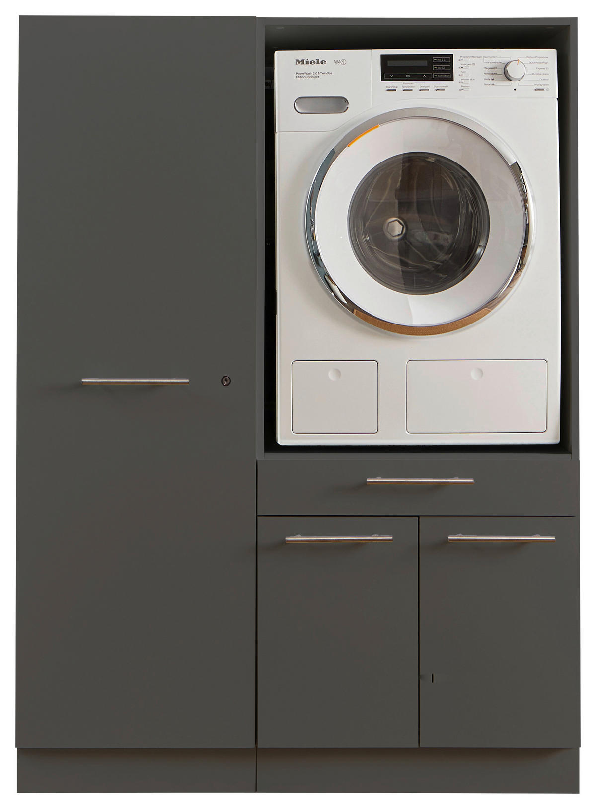 HAUSWIRTSCHAFTSRAUM 117,5/162/67,5 cm  in Anthrazit  - Anthrazit, Design, Holzwerkstoff (117,5/162/67,5cm)
