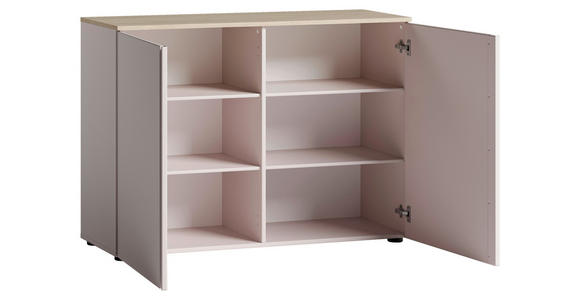 SIDEBOARD  120,2/89/43 cm  - Kaschmir/Eichefarben, Design, Holzwerkstoff/Kunststoff (120,2/89/43cm) - Voleo