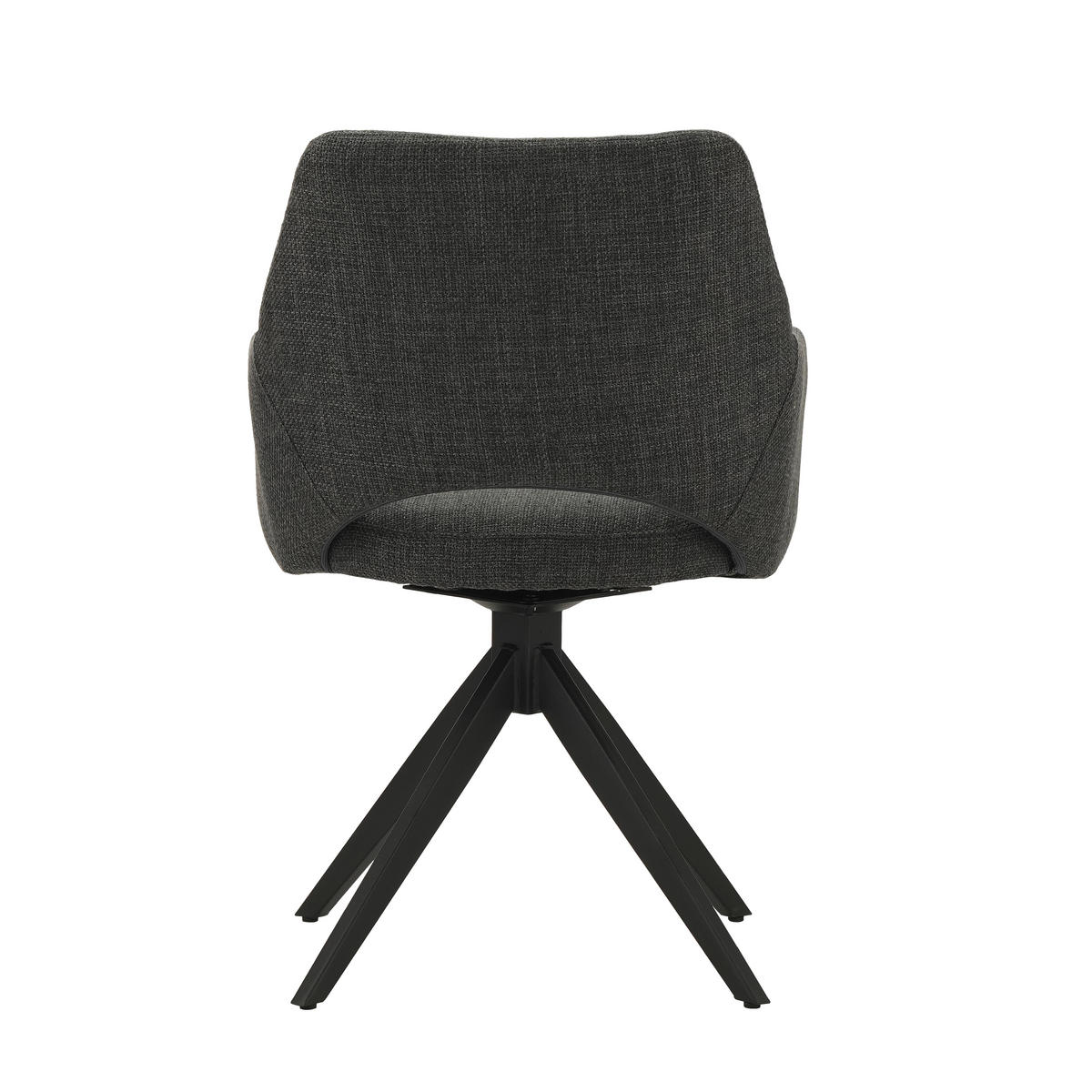 ŽIDLE, antracitová - černá/antracitová, Moderní, kov/textil (54,5/85/61,5cm) - MID.YOU