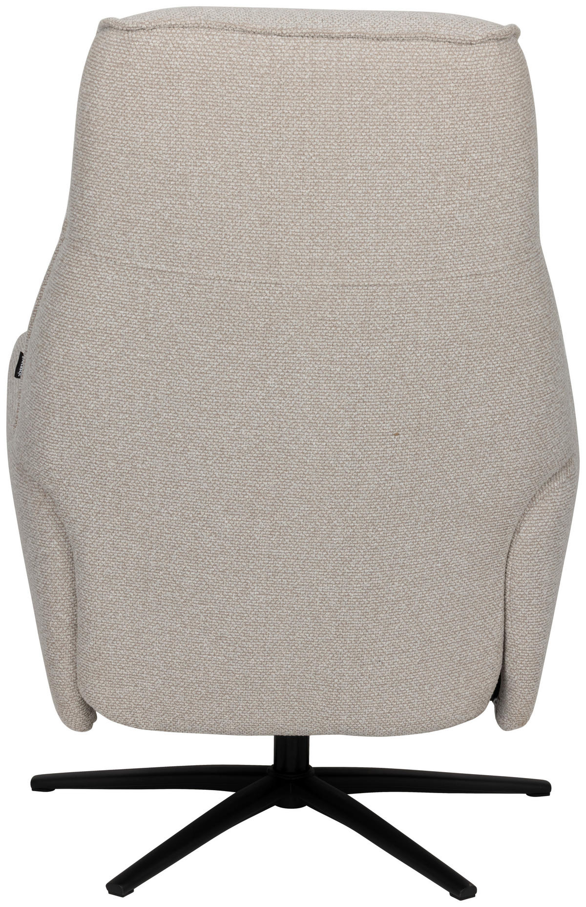 RELAXSESSEL Webstoff    - Beige/Schwarz, Design, Holz/Textil (77/112/86cm) - Livetastic
