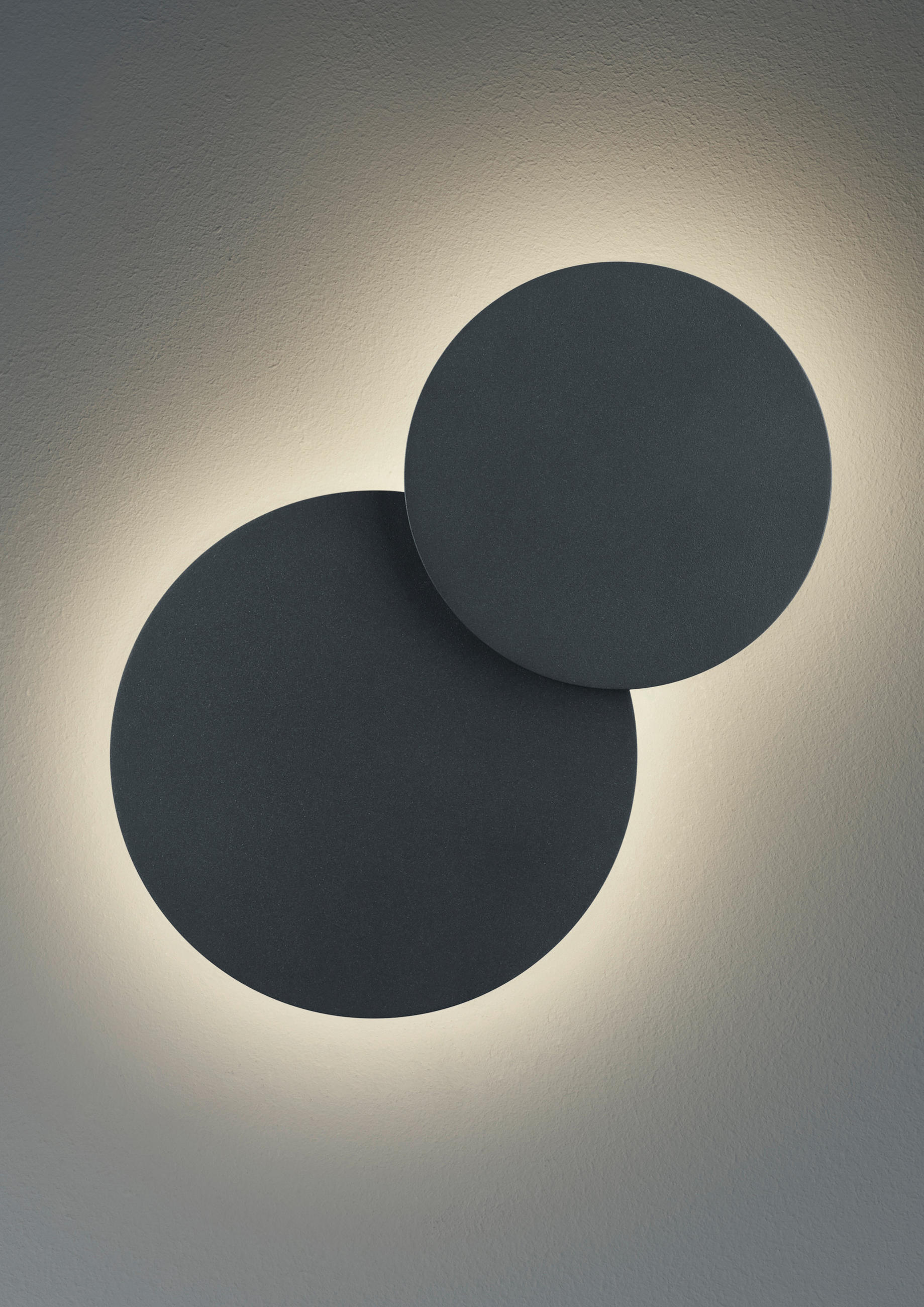 LED-WANDLEUCHTE 20/32 cm   - Schwarz, Design, Metall (20/32cm) - Hell