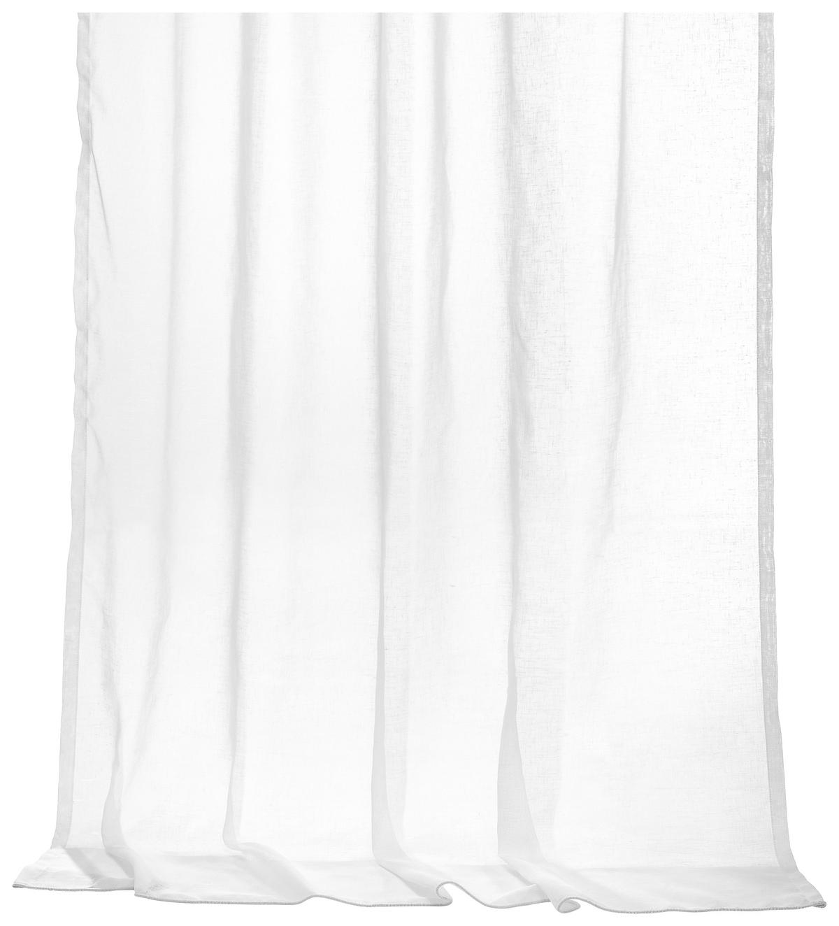 ZÁCLONA, priehľadné, 300 cm - biela, Basics, textil (300cm) - Esposa