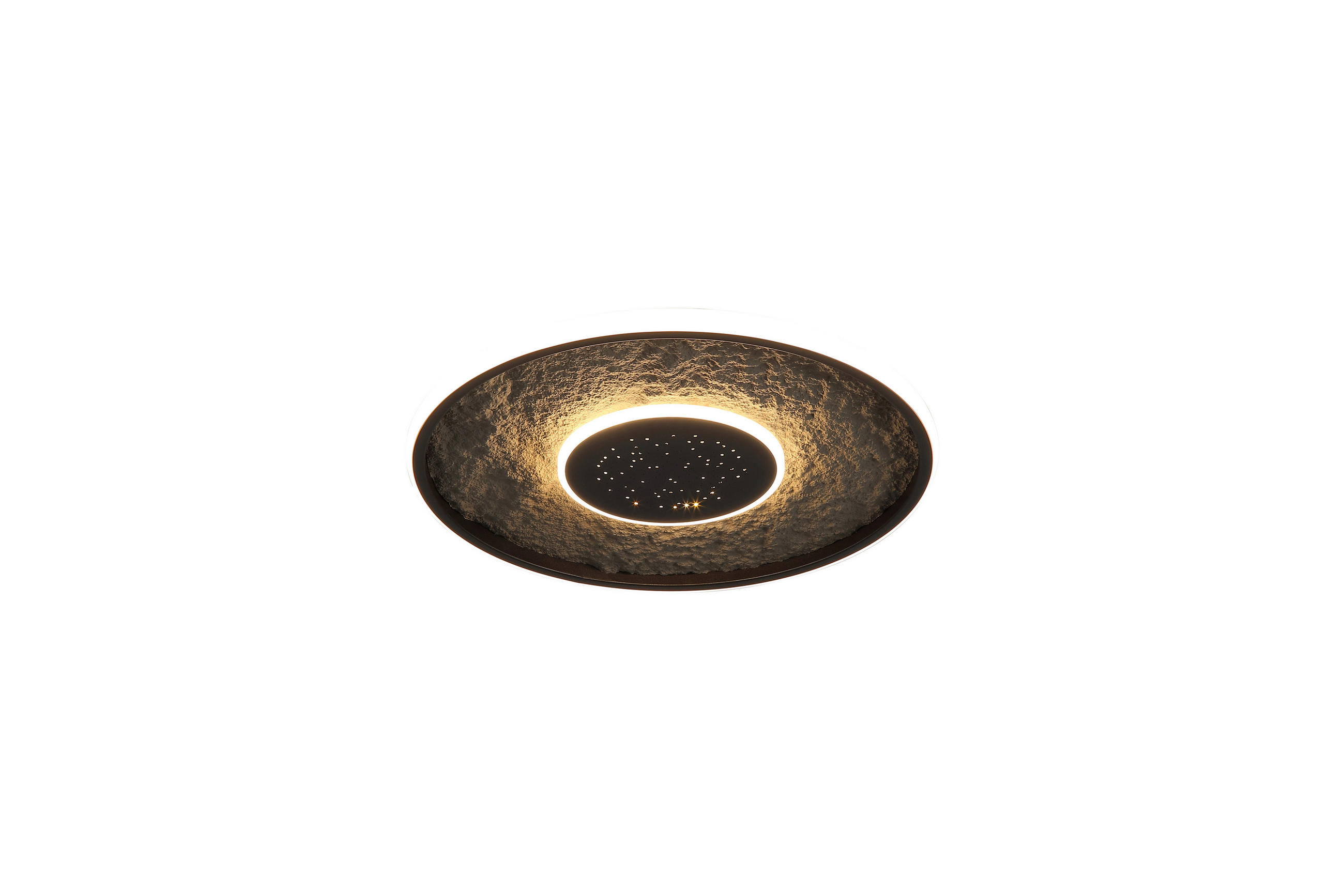 PLAFONIERĂ CU LED - alb/negru, Basics, plastic/metal (46/5,2cm)