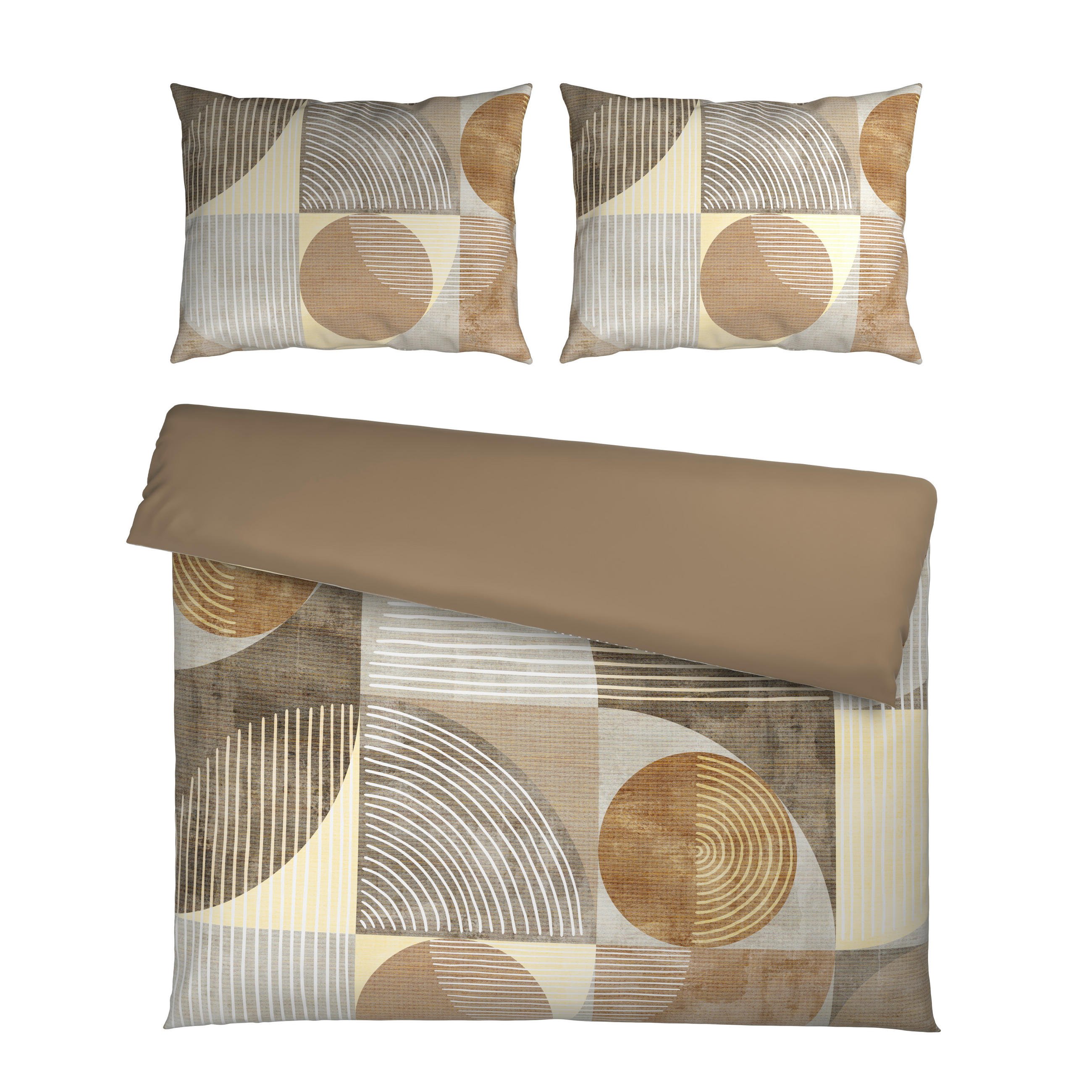 POSTELJINA SA DVA LICA 200/200 cm saten sivobraon  - sivobraon, tekstil (200/200cm) - Esposa