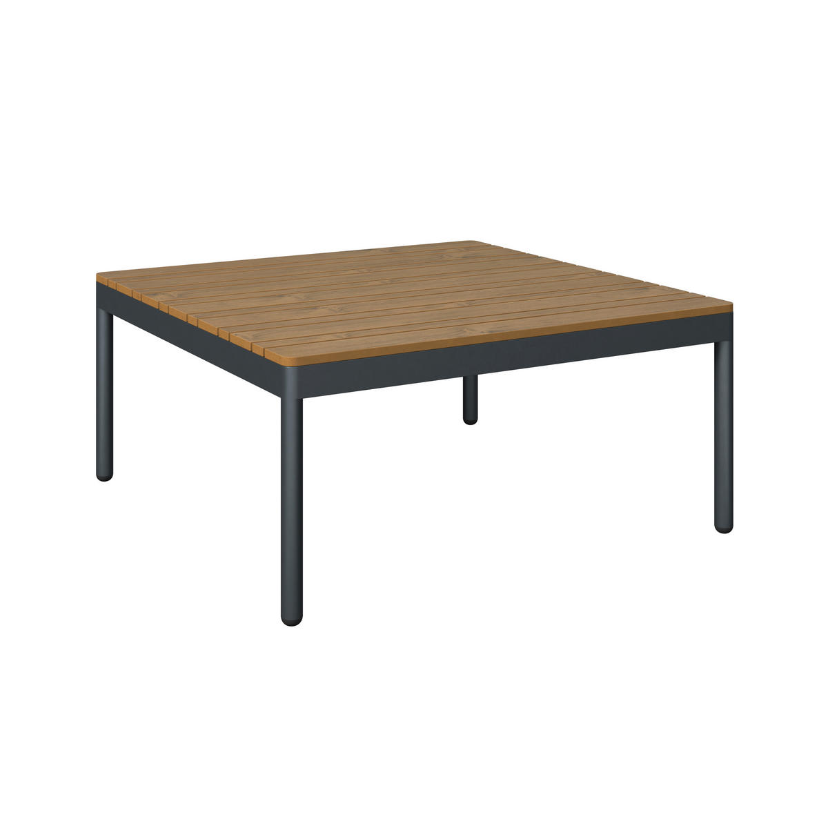 LOUNGEGARNITUR 3-teilig   85/64.5/71.5 cm Stahl  - Dunkelgrau/Naturfarben, MODERN, Kunststoff/Textil (85/64.5/71.5cm) - Ambia Garden