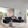 ECKSOFA in Struktur Schwarz  313/233 cm  - Schwarz, Design, Kunststoff/Textil (313/233cm) - Emilio Belluti