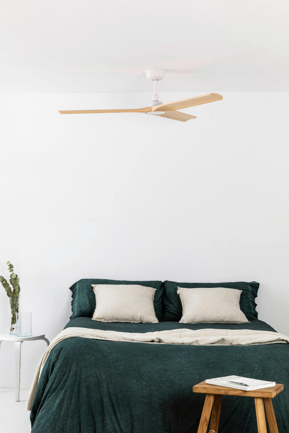 DECKENVENTILATOR - Ahornfarben/Weiß, Natur, Holz/Metall (132/24.3cm)