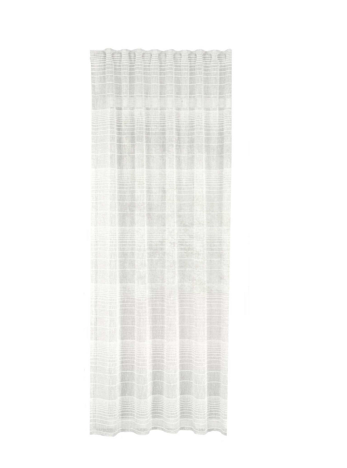 SCHLAUFENSCHAL  halbtransparent  135/245 cm   - Weiß, Basics, Textil (135/245cm)