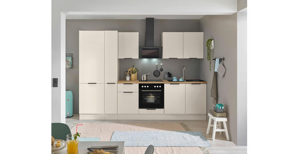 KÜCHENBLOCK   in Kaschmir  - Kaschmir/Schwarz, Basics, Holzwerkstoff/Metall (300/211/60cm) - Xora