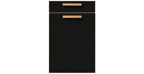 EINBAUKÜCHE   - Eichefarben/Grau, Design, Holzwerkstoff - Novel