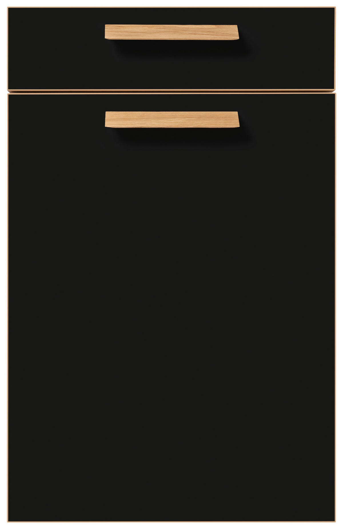 EINBAUKÜCHE STEVEN  - Eichefarben/Grau, Design, Holzwerkstoff - Novel