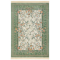 VINTAGE-TEPPICH 135/195 cm Naveh Creme, Hellgrün  - Creme/Hellgrün, Basics, Textil (135/195cm)
