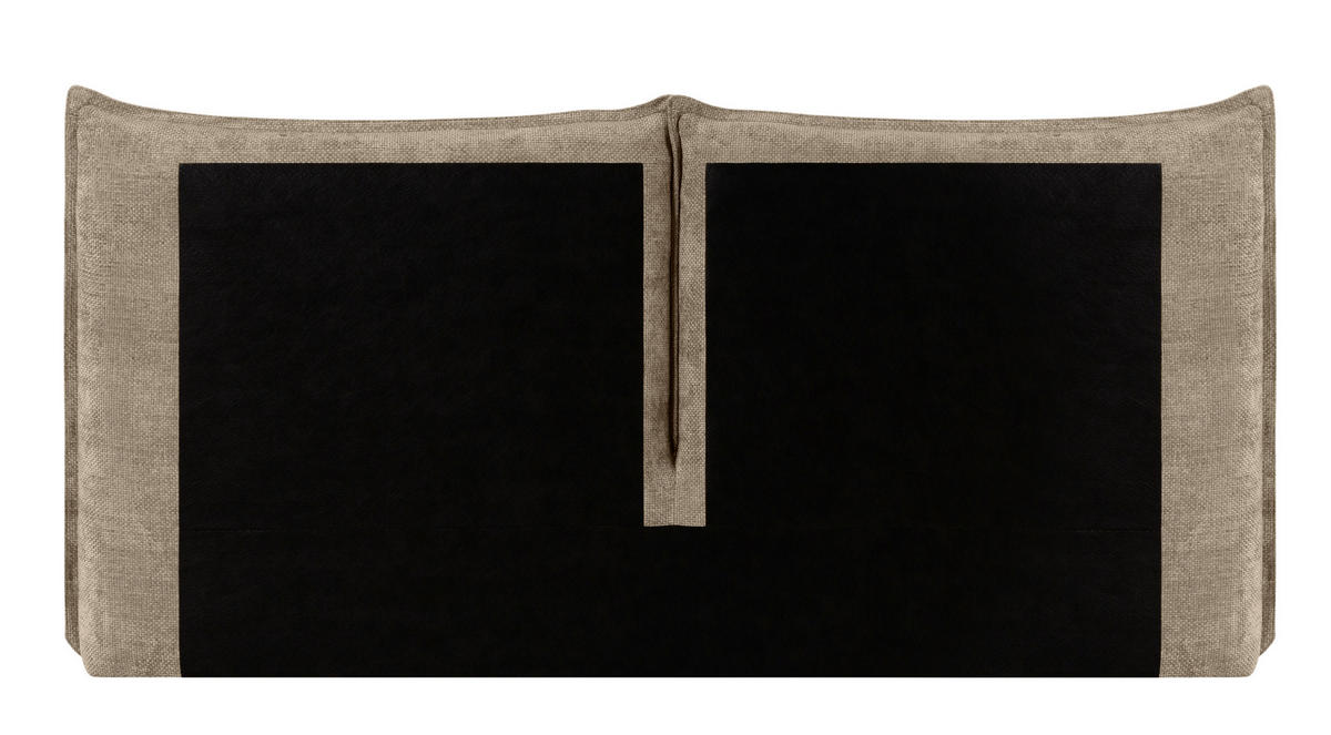 STOPPAD SÄNG ,180/200 cm  i brun  - brun/svart, Klassisk, trä/textil (180/200cm) - Best Price