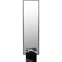 STANDSPIEGEL 46/180/30 cm  - Schwarz/Grau, Design, Glas/Naturmaterialien (46/180/30cm) - Kare-Design