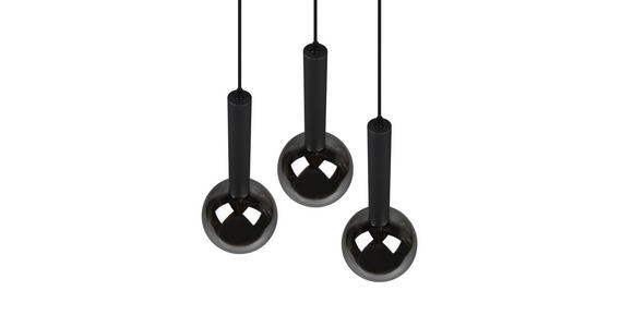 HÄNGELEUCHTE Clayton 45/150 cm - Schwarz, Design, Metall (45/150cm) - Dieter Knoll
