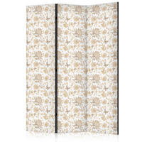 PARAVENT - Hellbraun/Beige, Basics, Textil (135/172/3cm) - artgeist