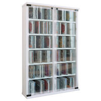 CD-REGAL - Weiss, Konventionell, Glas/Holzwerkstoff (60/92/18cm) - MID.YOU
