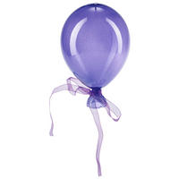 DEKOHÄNGER  - Lila, Basics, Glas (11/15cm)