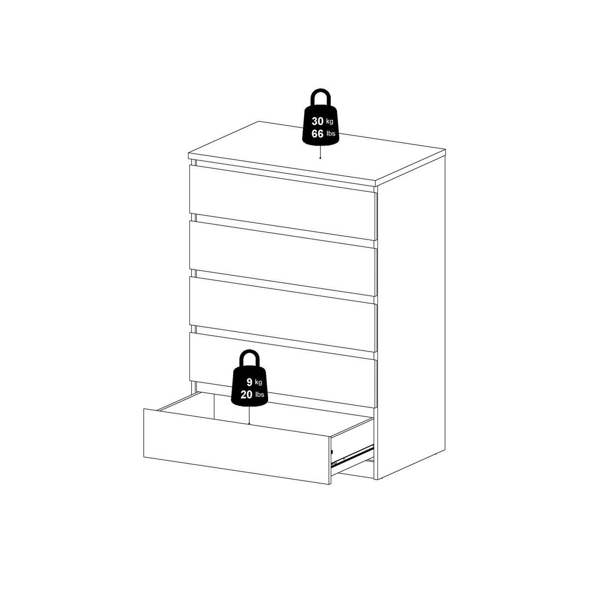 KOMMODE  in 77/111,3/50 cm  - Kaschmir/Eichefarben, Basics, Holzwerkstoff (77/111,3/50cm) - Boxxx