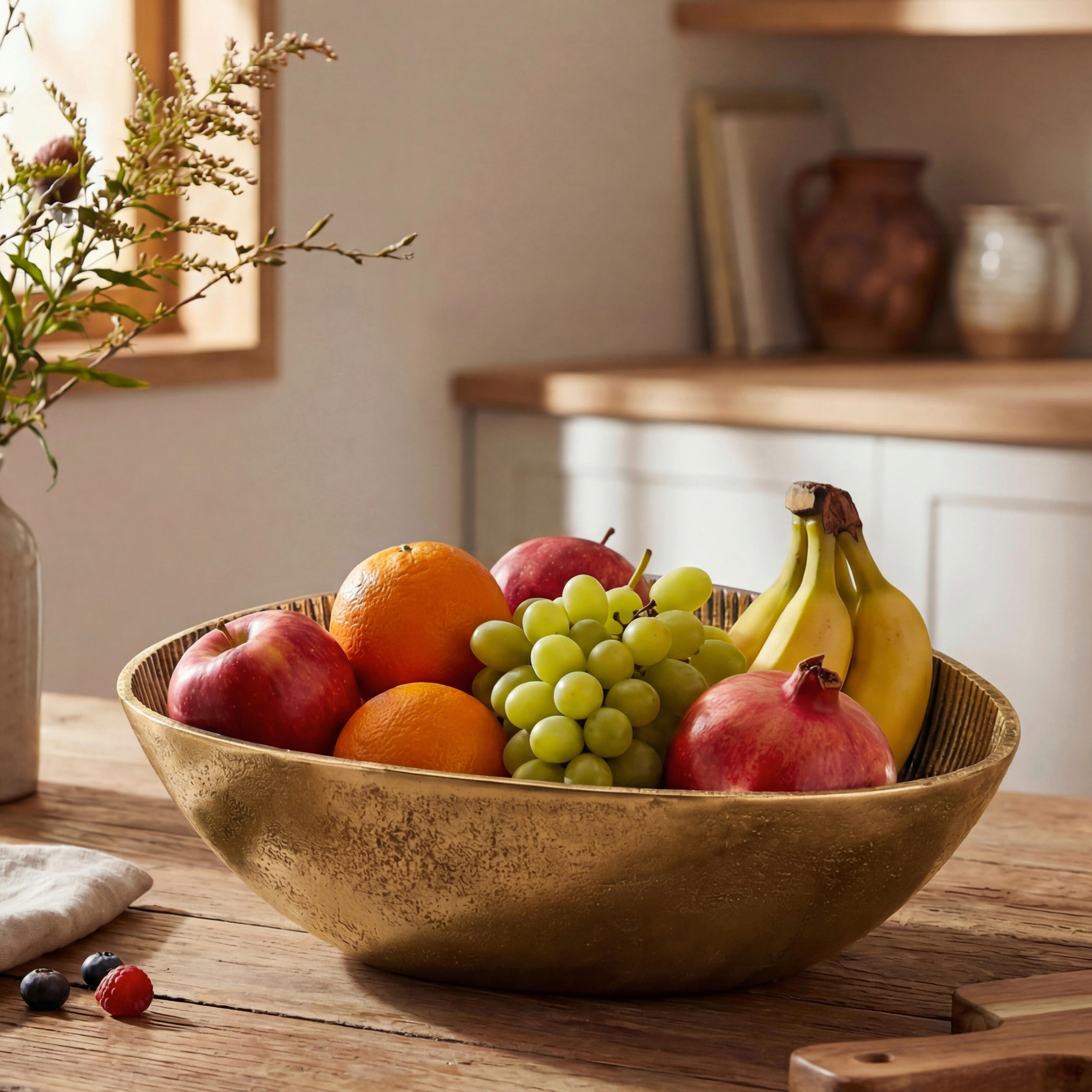 Livetastic Obstschale Gold 30x10x24 cm
