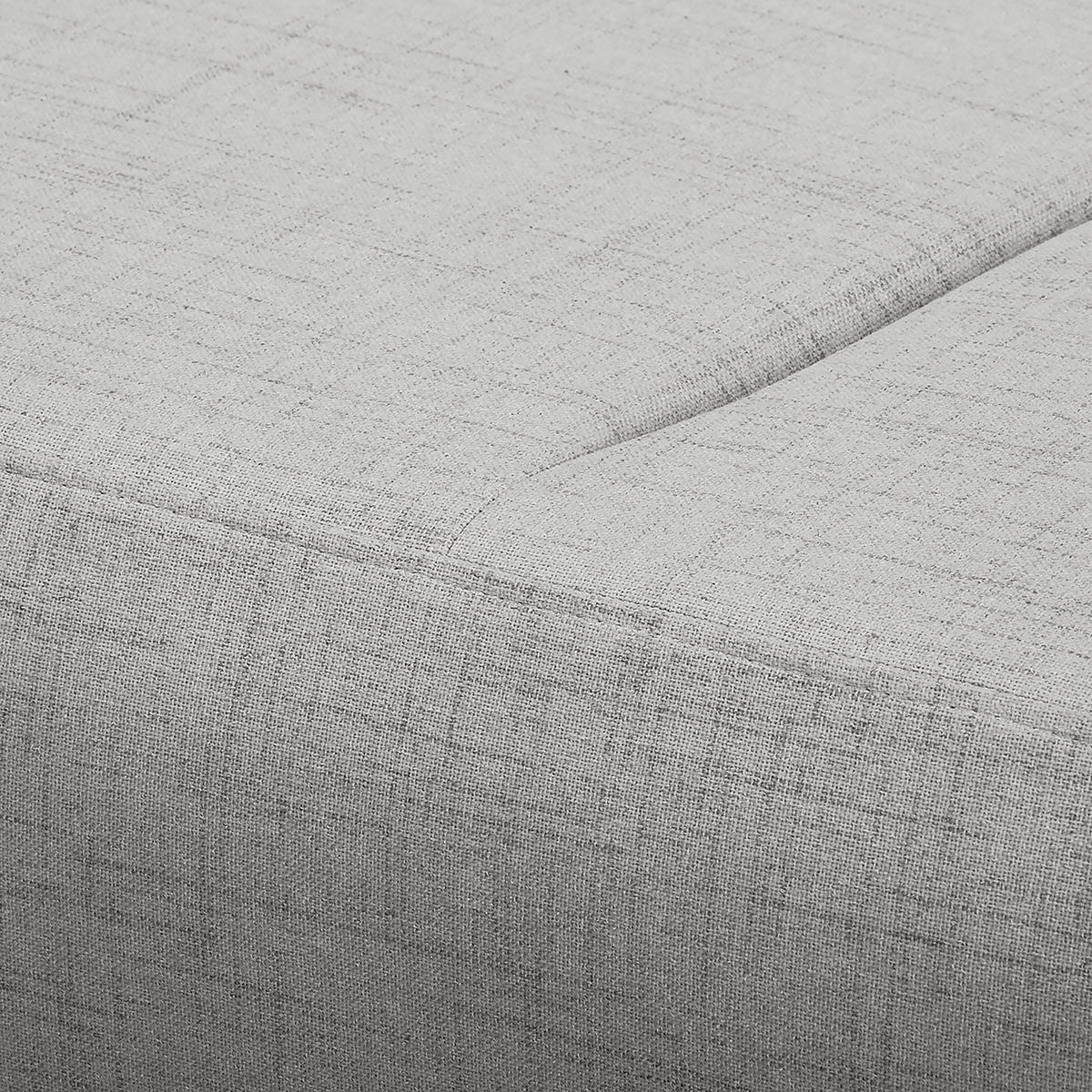 ECKSOFA Bella Grau Textilgeflecht  - Wengefarben/Grau, Design, Holz/Textil (257/174cm) - Livetastic