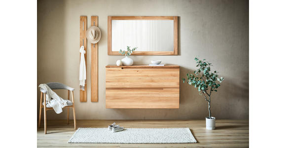 WANDSPIEGEL 140/72/2 cm    in rechteckig  - Kernbuche, KONVENTIONELL, Holz (140/72/2cm) - Linea Natura