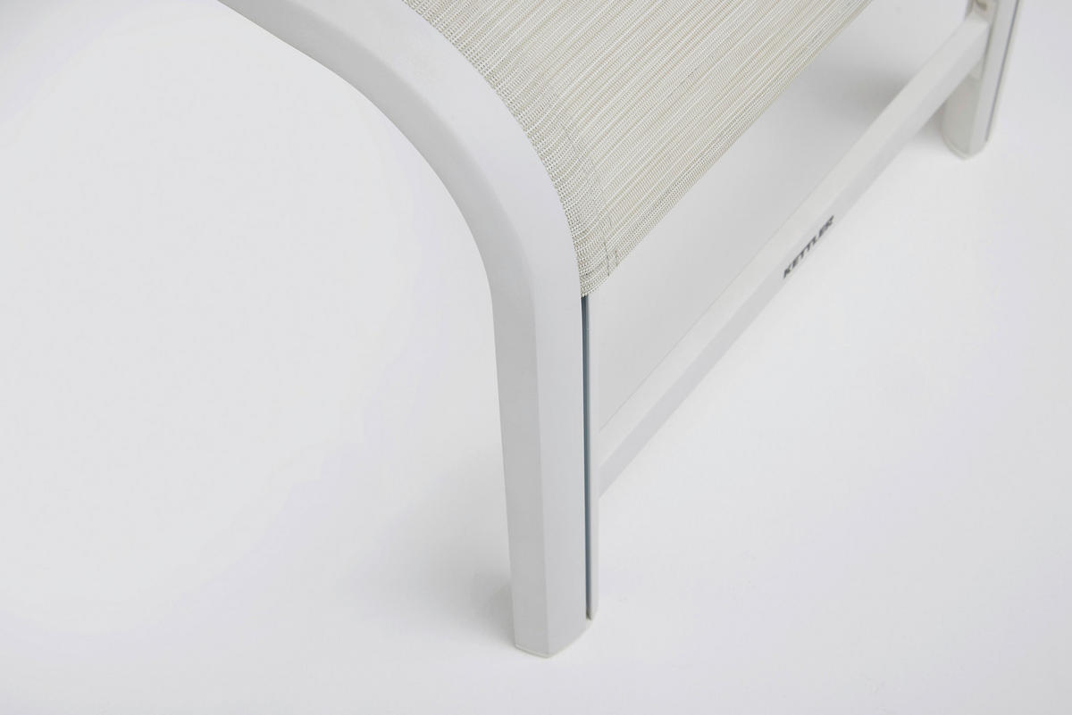 GARTENHOCKER  - Beige/Weiß, Basics, Textil/Metall (49/40/56cm) - Kettler