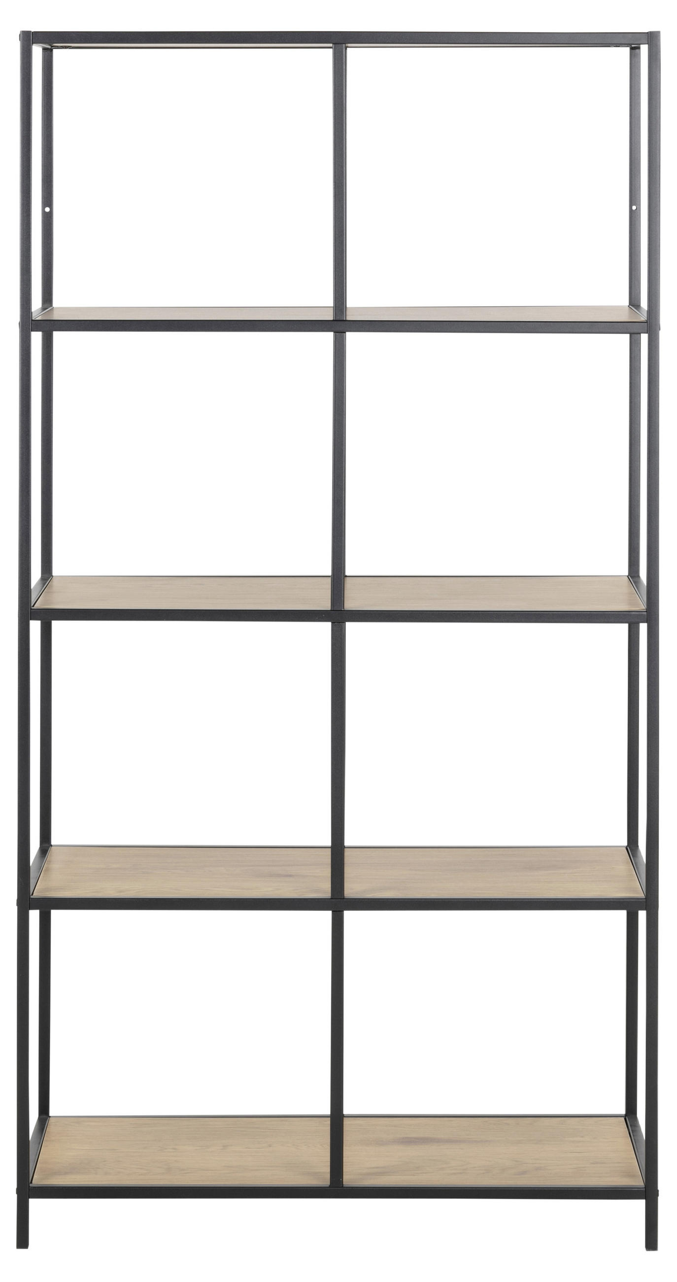 REGAL Schwarz, Eichefarben - Eichefarben/Schwarz, MODERN, Metall (77/150/35cm) - MID.YOU