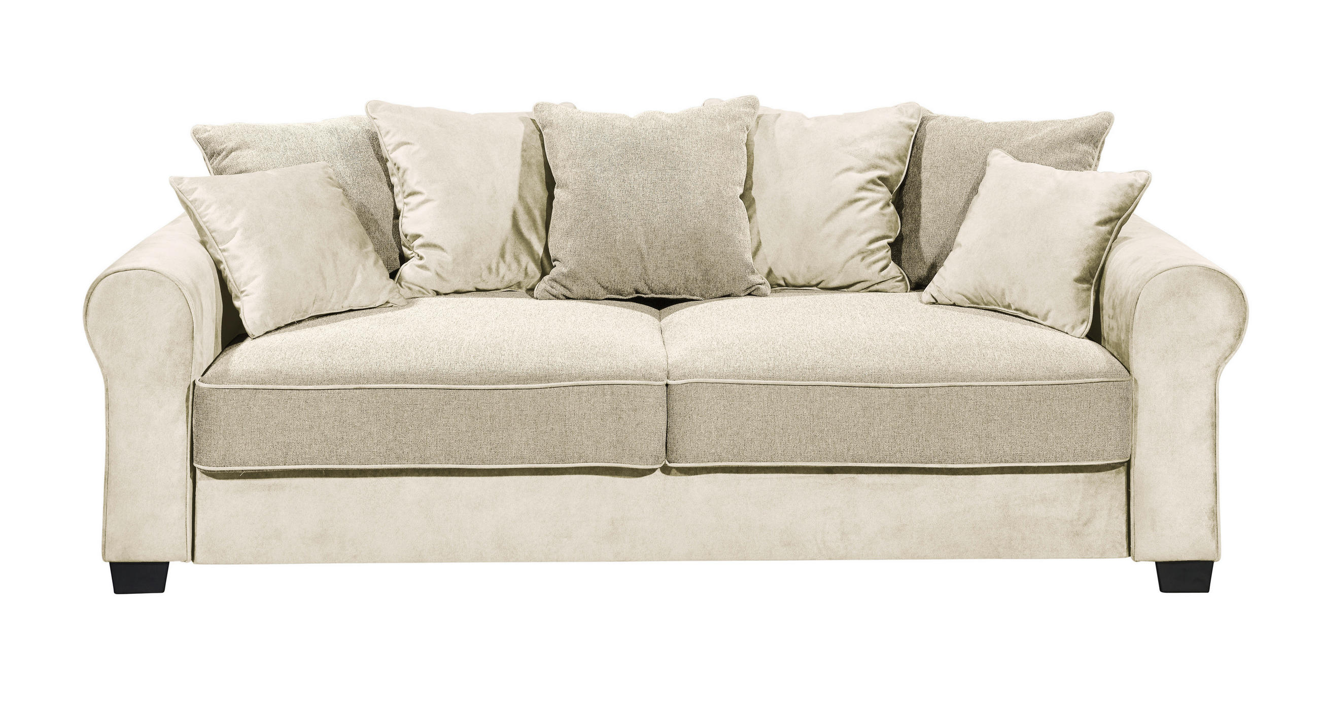 TROSED krem  - crna/krem, Dizajnerski, tekstil/pločasti materijal (247/95/115cm) - Cantus
