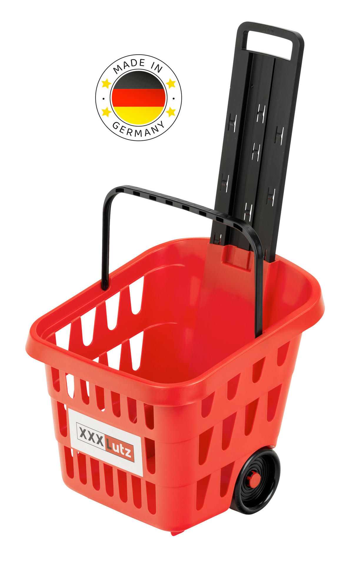 KAUFLADENZUBEHÖR EINKAUFSTROLLEY XXXLUTZ  - Hellrot, Basics, Kunststoff (26/28/35cm)
