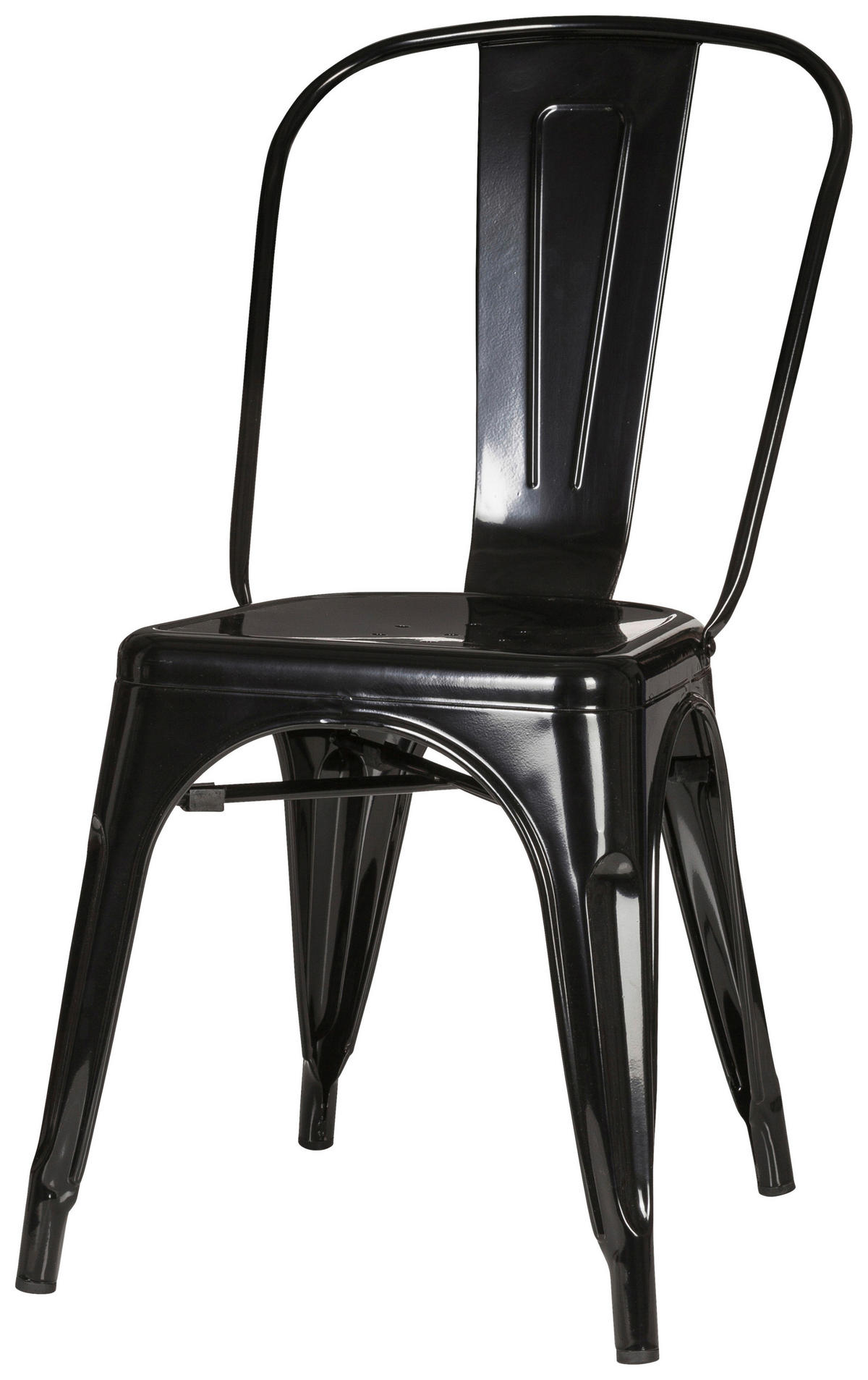 STOL stål  - svart, Basics, metall (44/84/54cm) - MID.YOU