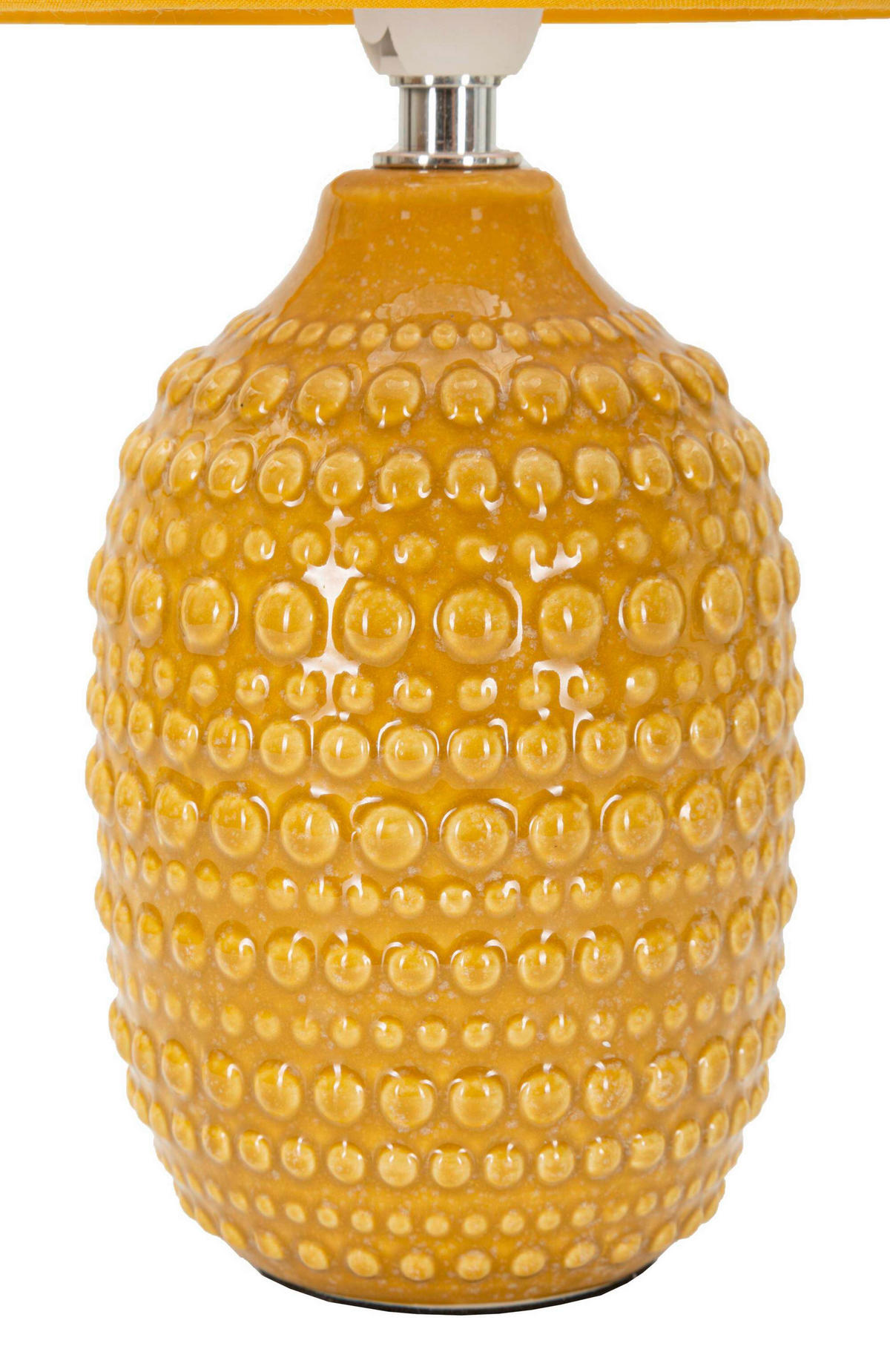 TISCHLEUCHTE   - Gelb, Basics, Keramik/Textil (15/30.5/15cm)