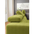 ECKSOFA in Chenille Hellgrün  301/207 cm  - Chromfarben/Hellgrün, Design, Textil (301/207cm) - Xora