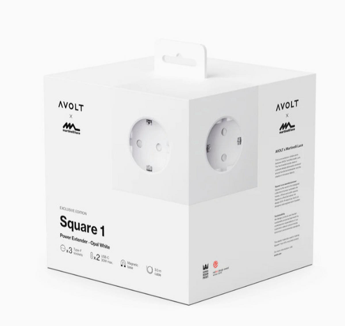STECKDOSENWÜRFEL - Weiß, Basics, Kunststoff (7,6/7,6/7,6cm) - AVOLT