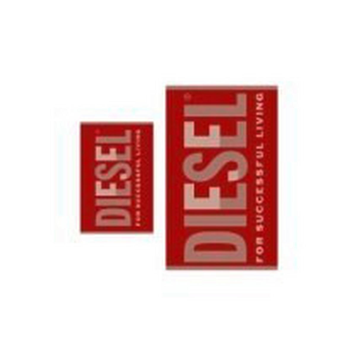 FROTTIERSET SMILE Rot 2-teilig  - Rot, Basics, Textil - Diesel