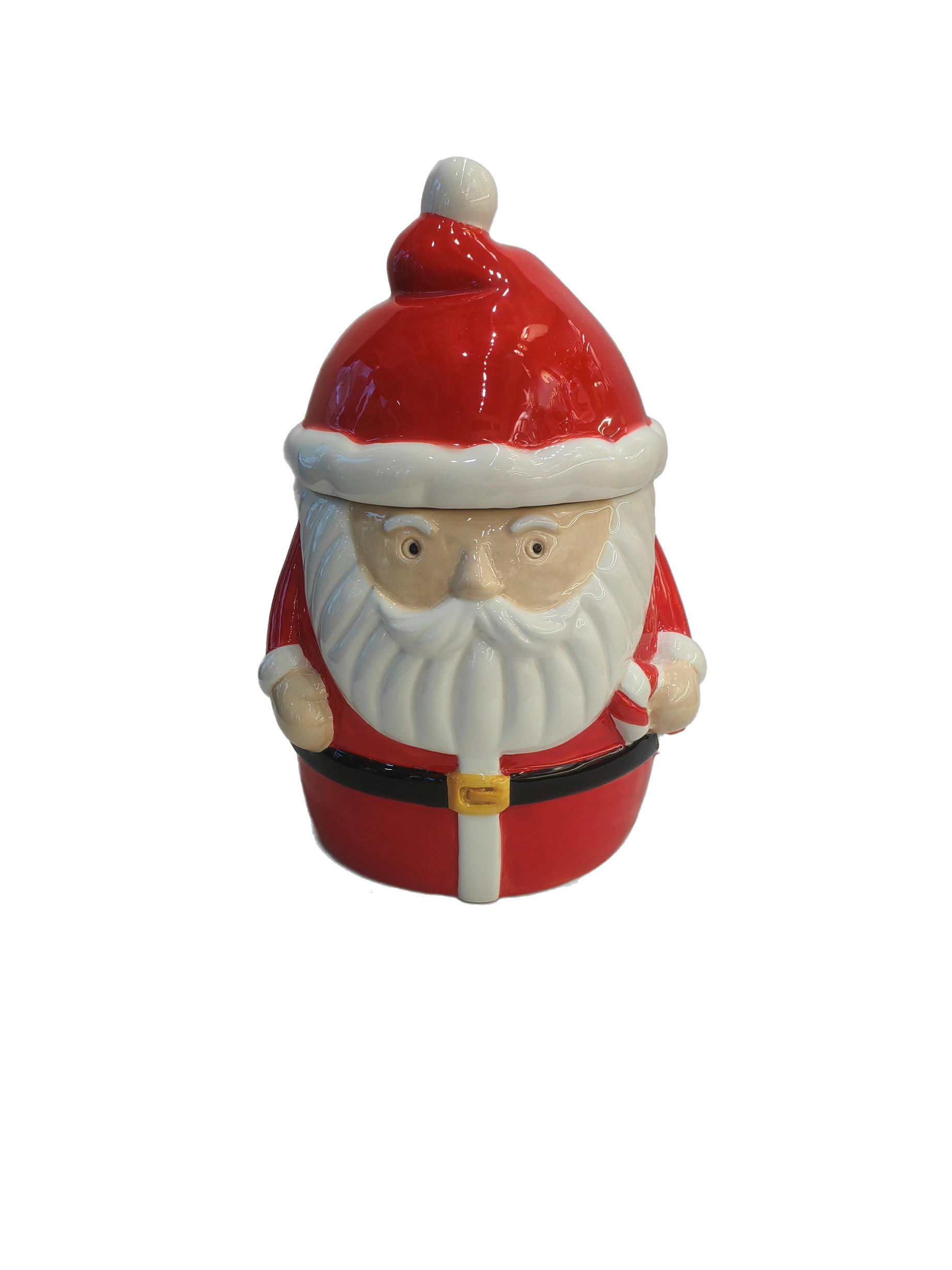 KEKSDOSE 1 L  - Rot/Schwarz, LIFESTYLE, Keramik (16,2/24,8/15,5cm) - X-Mas