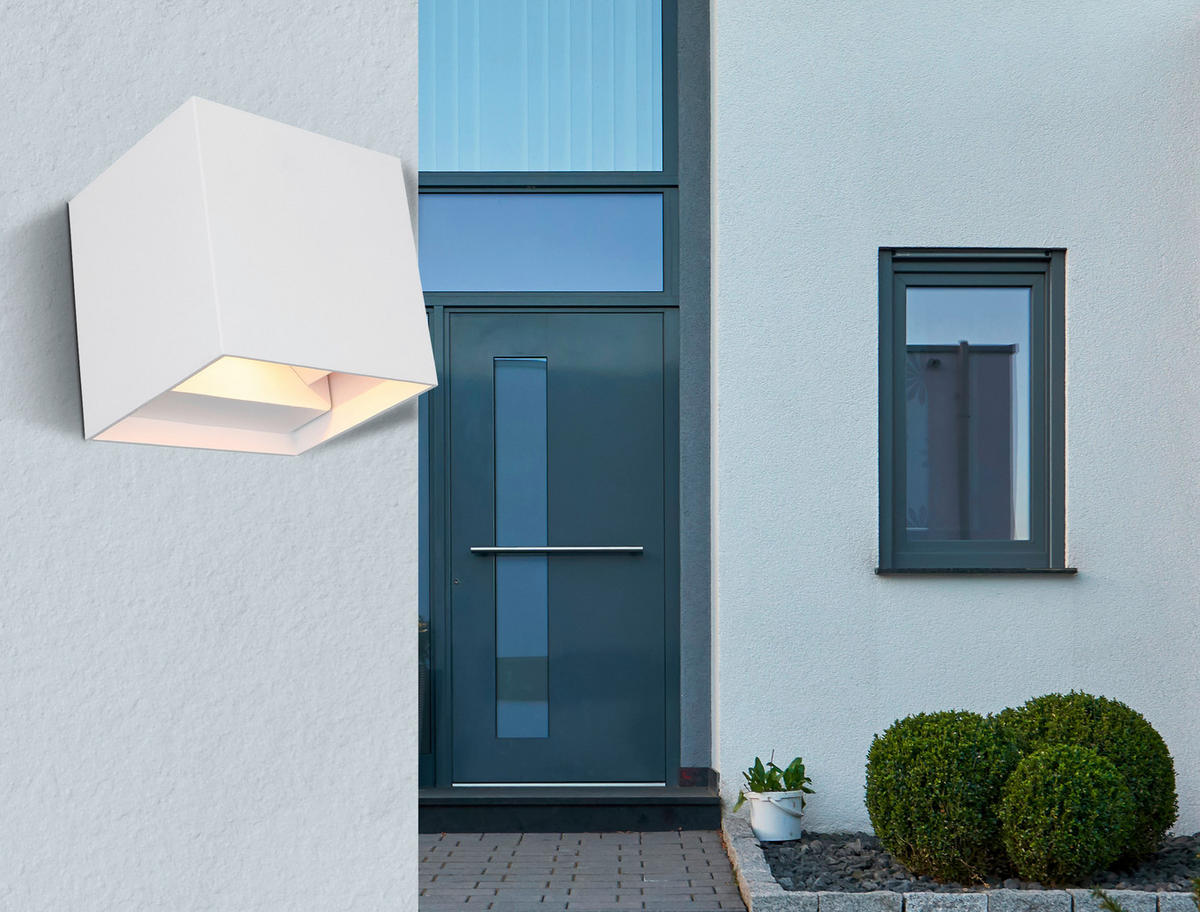 ZUNANJA LED-SVETILKA  Veronika   10/10/10 cm          - bela, Basics, kovina (10/10/10cm)