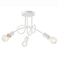 HÄNGELEUCHTE Camilla 30/8/46 cm  - Weiß Hochglanz, Design, Metall (30/8/46cm)