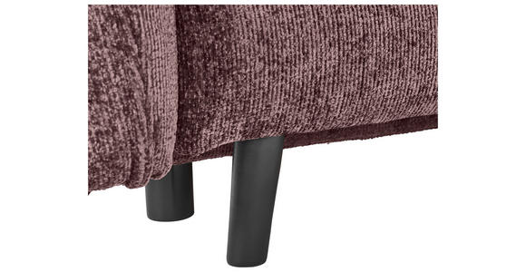 SCHLAFSOFA in Chenille Rosa  - Schwarz/Rosa, KONVENTIONELL, Holz/Textil (238/99/108cm) - Carryhome