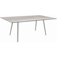 GARTENTISCH Kunststoff Grau rechteckig  - Graphitfarben/Grau, MODERN, Kunststoff/Metall (180/100/75cm) - Stern